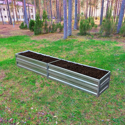 Грядка оцинкованная 0,5х3,0 м, высота 40 см